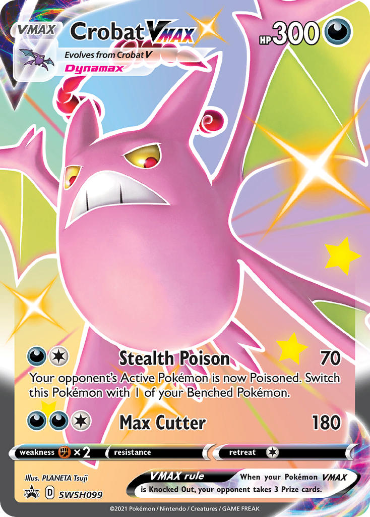 Crobat VMAX (SWSH099) (Jumbo Card) [Sword & Shield: Black Star Promos] | Exor Games Summserside