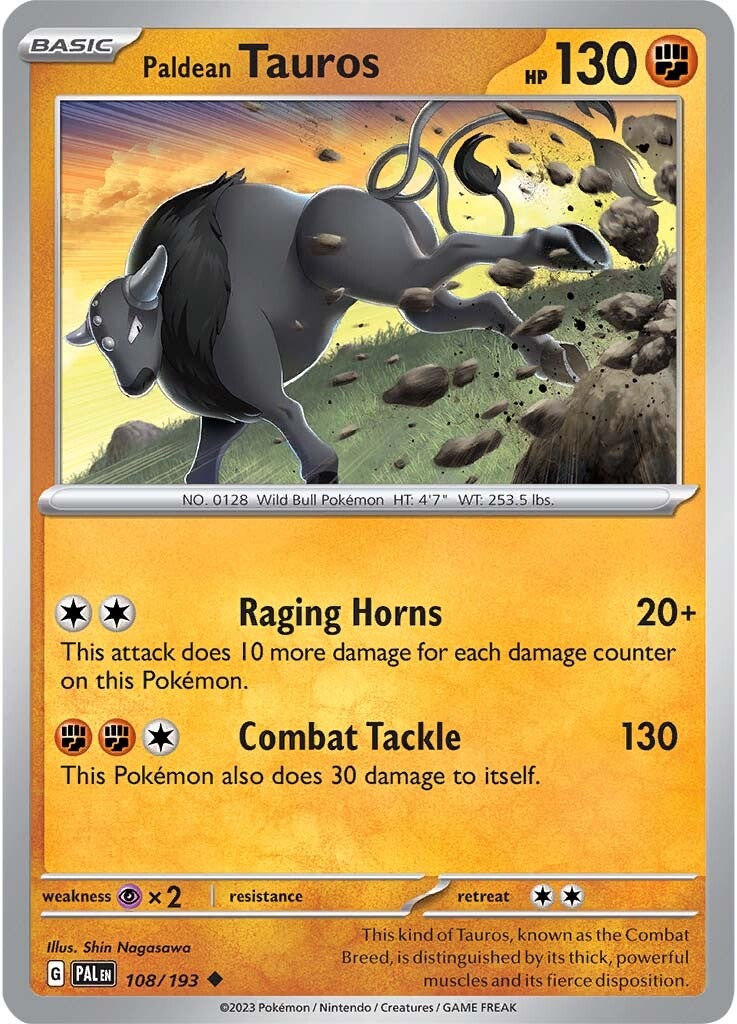 Paldean Tauros (108/193) [Scarlet & Violet: Paldea Evolved] | Exor Games Summserside