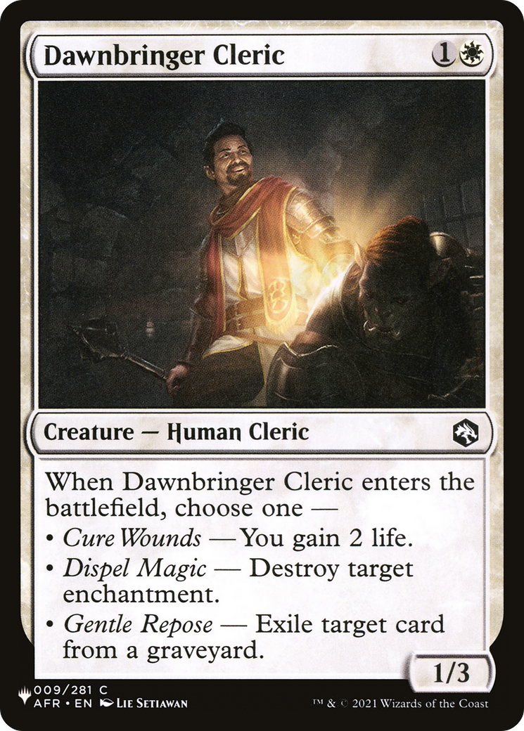 Dawnbringer Cleric [The List] | Exor Games Summserside