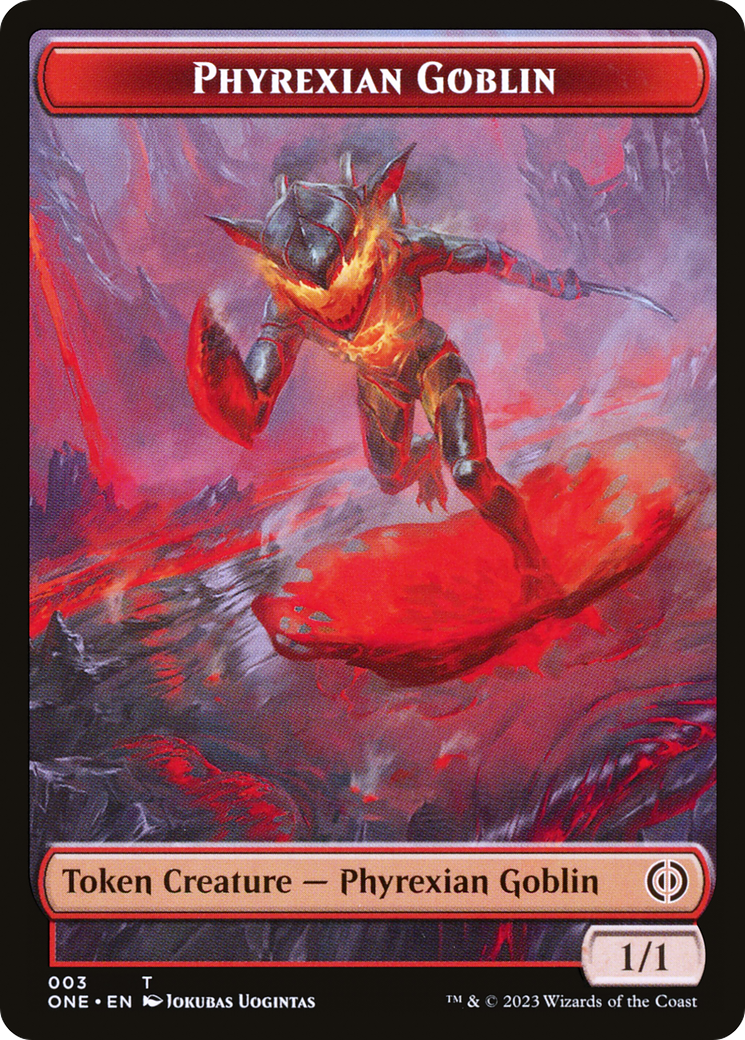 Phyrexian Goblin // Samurai Double-Sided Token [Phyrexia: All Will Be One Tokens] | Exor Games Summserside