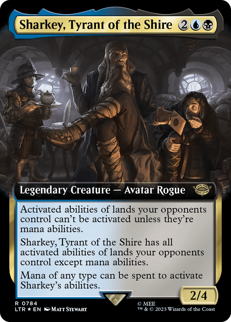 Sharkey, Tyrant of the Shire (Extended Art) (Surge Foil) [The Lord of the Rings: Tales of Middle-Earth] | Exor Games Summserside