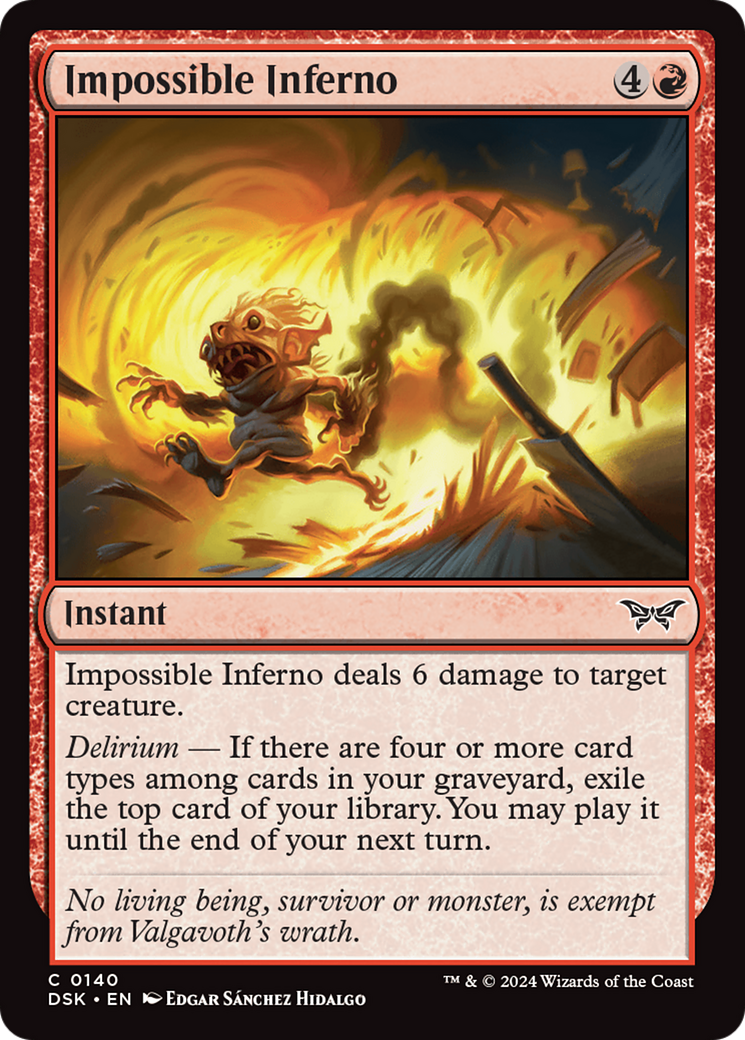 Impossible Inferno [Duskmourn: House of Horror] | Exor Games Summserside