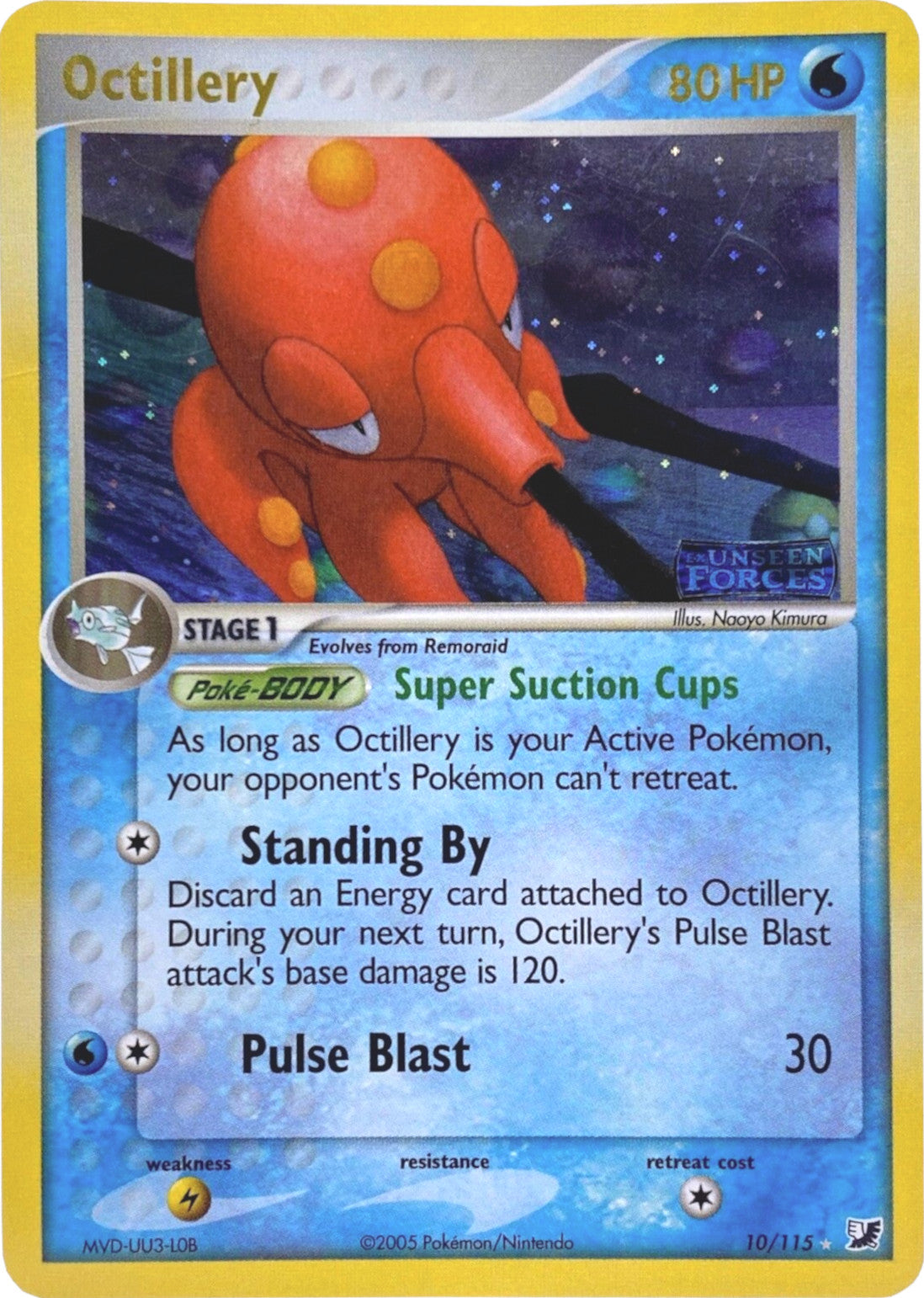 Octillery (10/115) (Stamped) [EX: Unseen Forces] | Exor Games Summserside