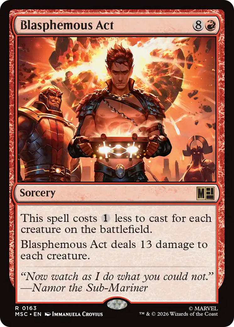 Blasphemous Act (Surge Foil) [Marvel Super Heroes Commander] | Exor Games Summserside