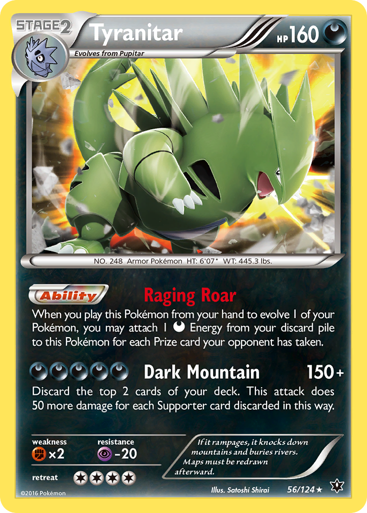 Tyranitar (56/124) [XY: Fates Collide] | Exor Games Summserside