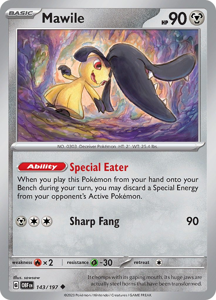 Mawile (143/197) [Scarlet & Violet: Obsidian Flames] | Exor Games Summserside