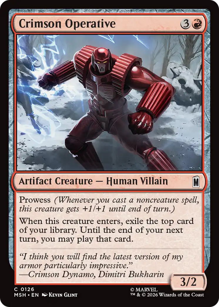 Crimson Operative [Marvel Super Heroes] | Exor Games Summserside
