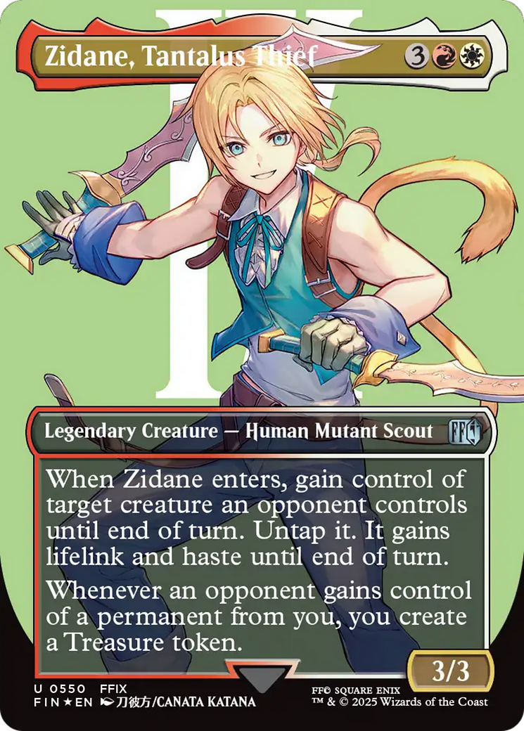 Zidane, Tantalus Thief (Borderless) (Surge Foil) [FINAL FANTASY] | Exor Games Summserside