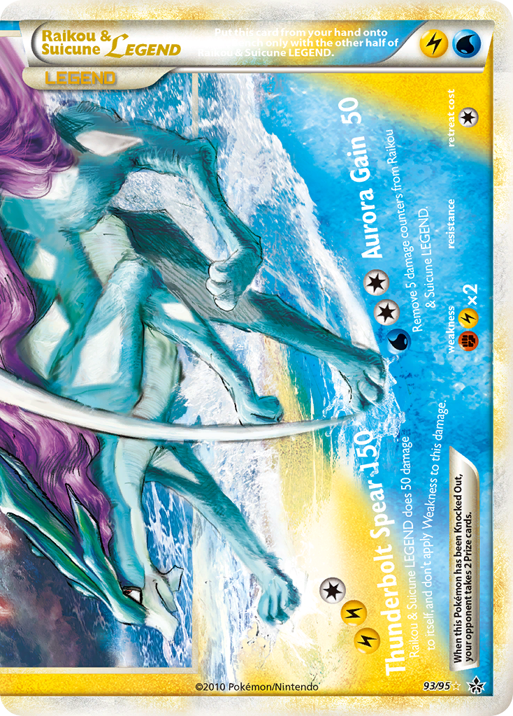 Raikou & Suicune LEGEND (93/95) [HeartGold & SoulSilver: Unleashed] | Exor Games Summserside