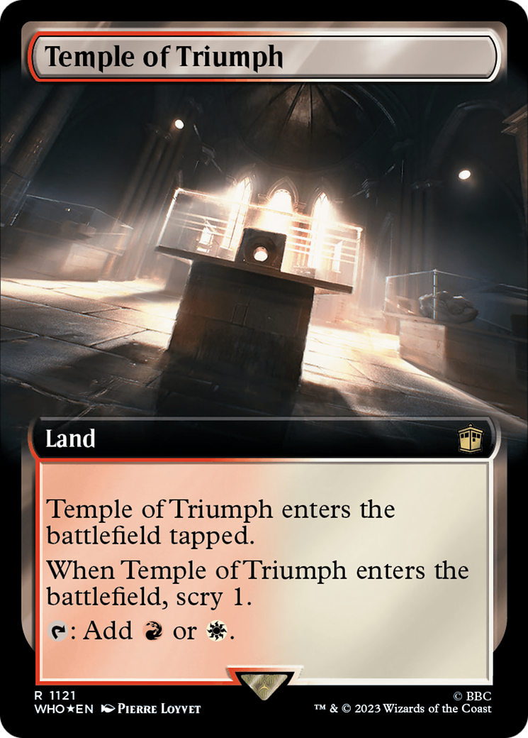 Temple of Triumph (Extended Art) (Surge Foil) [Doctor Who] | Exor Games Summserside