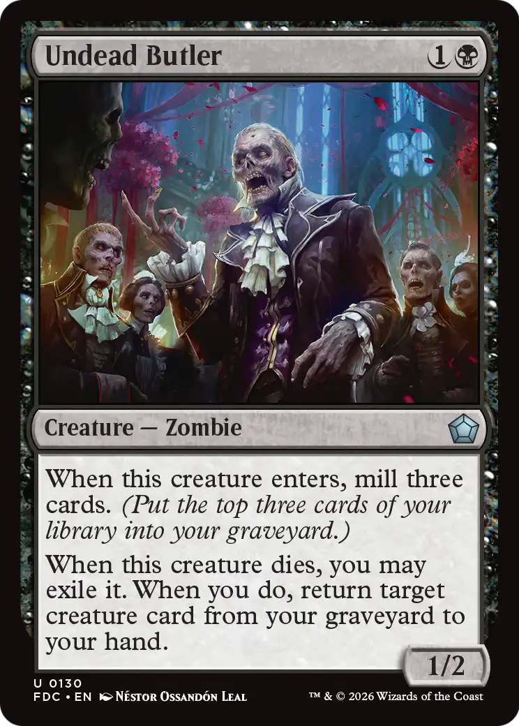 Undead Butler [Foundations Commander] | Exor Games Summserside