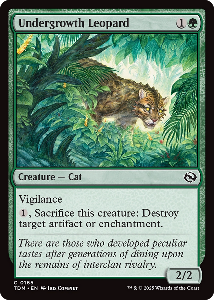 Undergrowth Leopard [Tarkir: Dragonstorm] | Exor Games Summserside