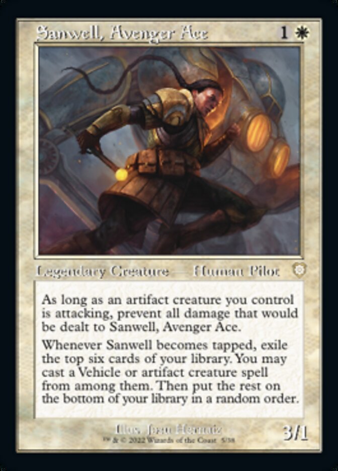 Sanwell, Avenger Ace (Retro) [The Brothers' War Commander] | Exor Games Summserside