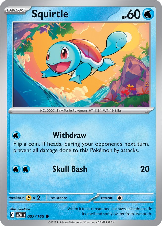 Squirtle (007/165) [Scarlet & Violet 151] | Exor Games Summserside