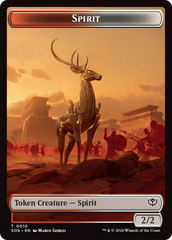 Copy // Spirit (0010) Double-Sided Token [Secrets of Strixhaven Tokens] | Exor Games Summserside