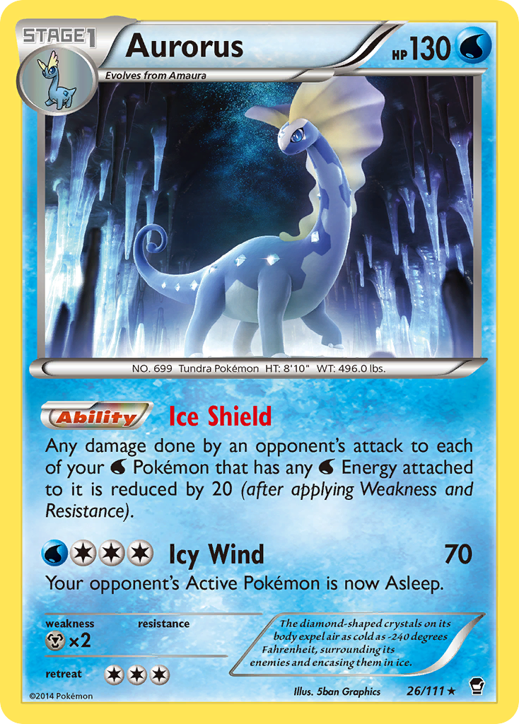 Aurorus (26/111) [XY: Furious Fists] | Exor Games Summserside