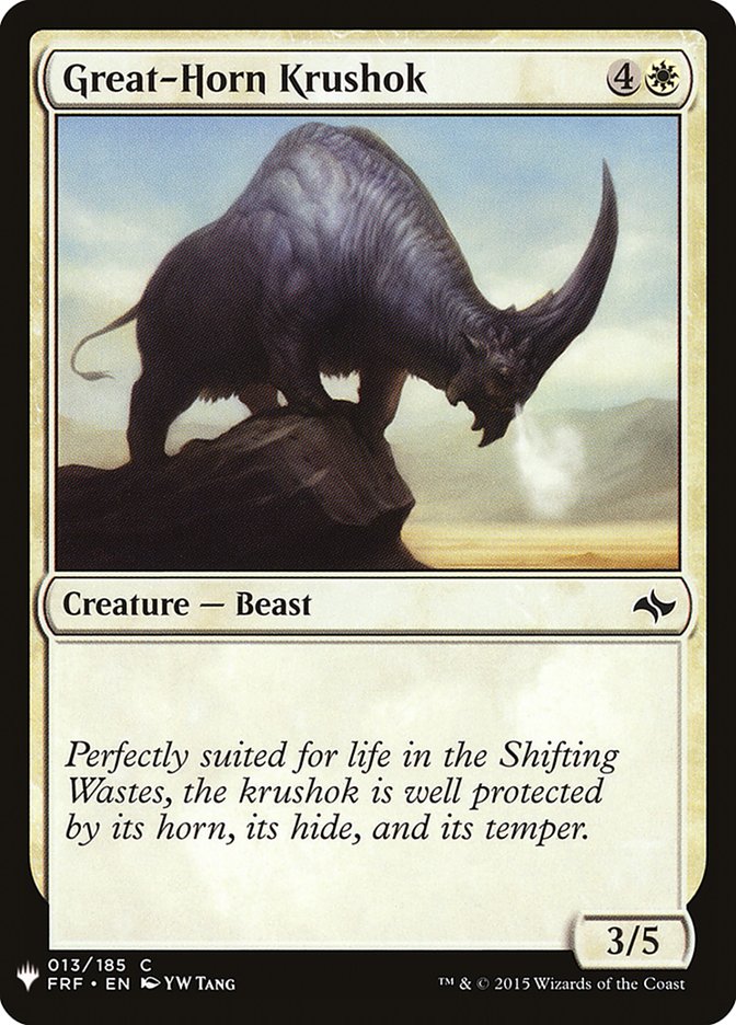 Great-Horn Krushok [Mystery Booster] | Exor Games Summserside