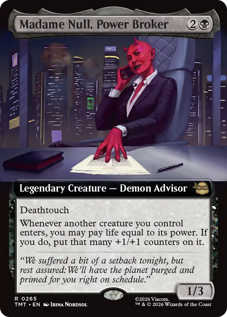 Madame Null, Power Broker (Extended Art) [Teenage Mutant Ninja Turtles] | Exor Games Summserside