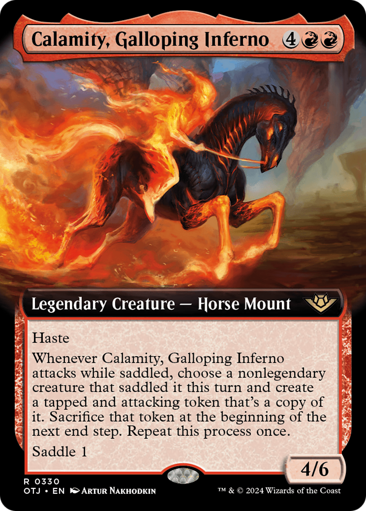 Calamity, Galloping Inferno (Extended Art) [Outlaws of Thunder Junction] | Exor Games Summserside