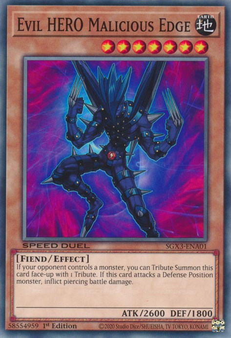 Evil HERO Malicious Edge [SGX3-ENA01] Common | Exor Games Summserside