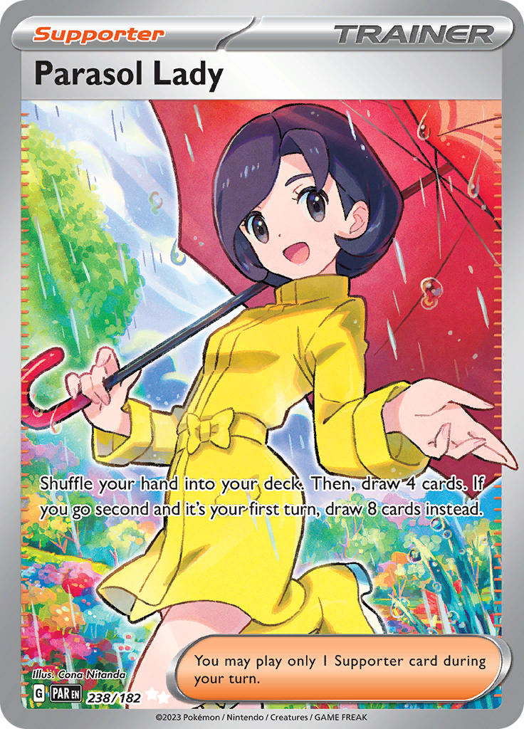 Parasol Lady (238/182) [Scarlet & Violet: Paradox Rift] | Exor Games Summserside