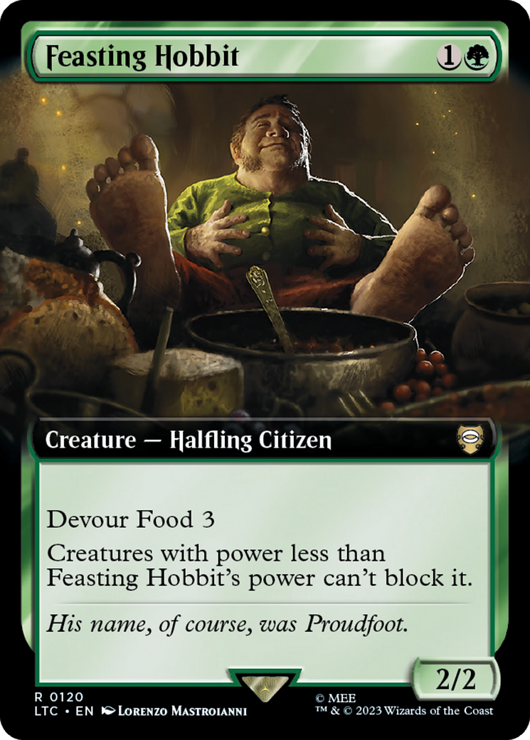 Feasting Hobbit (Extended Art) [The Lord of the Rings: Tales of Middle-Earth Commander] | Exor Games Summserside