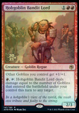 Hobgoblin Bandit Lord [Dungeons & Dragons: Adventures in the Forgotten Realms Prerelease Promos] | Exor Games Summserside