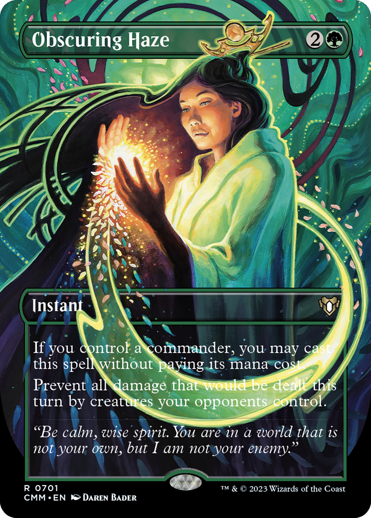 Obscuring Haze (Borderless Alternate Art) [Commander Masters] | Exor Games Summserside