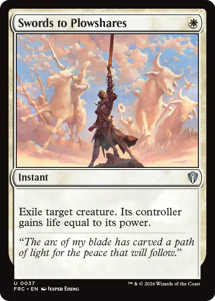 Swords to Plowshares [Reality Fracture Commander] | Exor Games Summserside