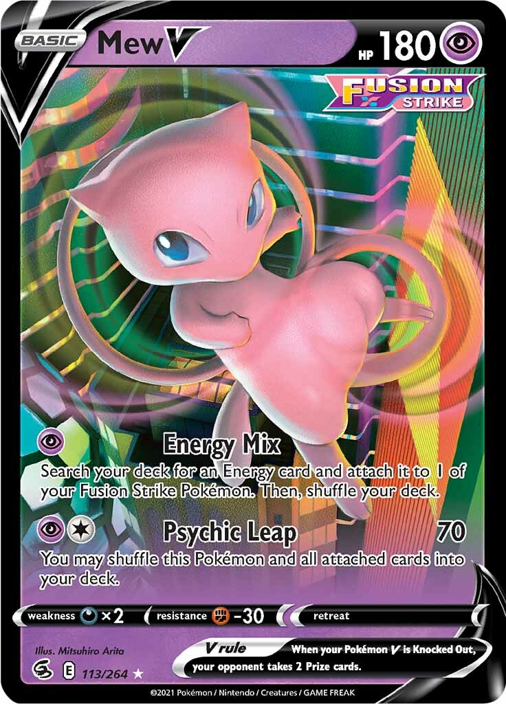 Mew V (113/264) [Sword & Shield: Fusion Strike] | Exor Games Summserside