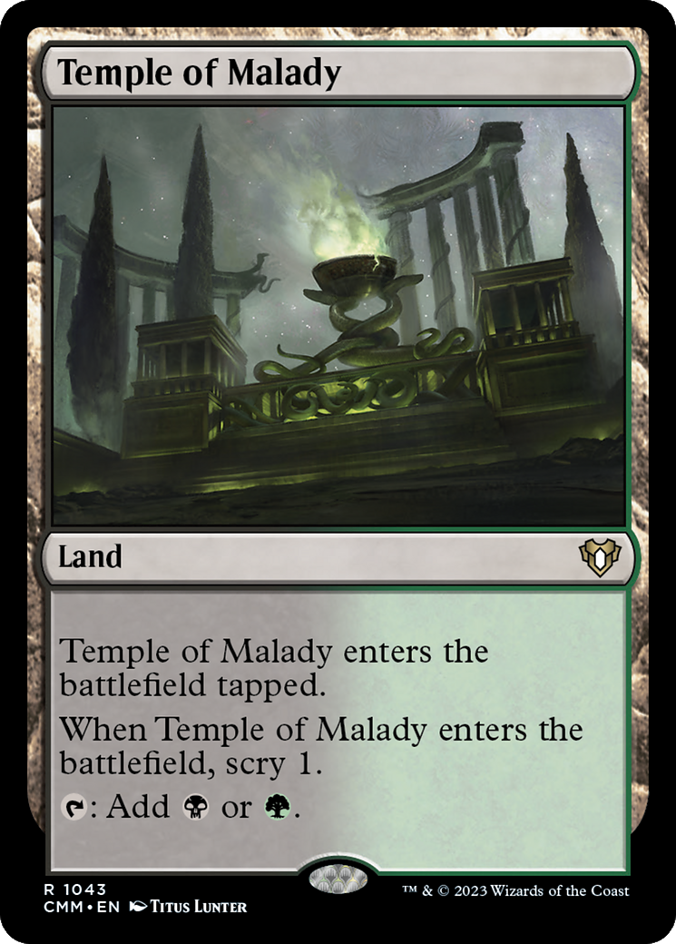 Temple of Malady [Commander Masters] | Exor Games Summserside