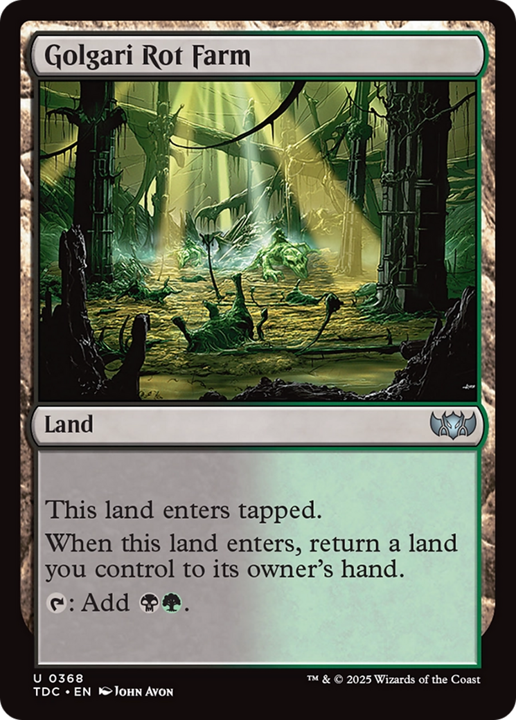 Golgari Rot Farm [Tarkir: Dragonstorm Commander] | Exor Games Summserside