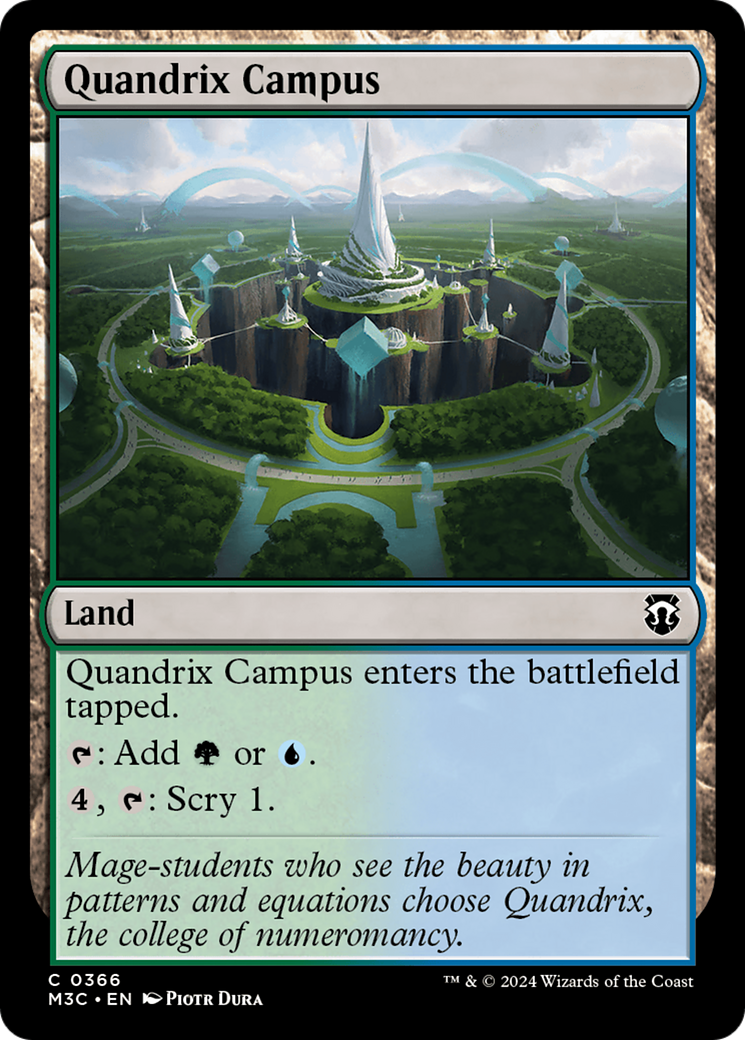 Quandrix Campus (Ripple Foil) [Modern Horizons 3 Commander] | Exor Games Summserside