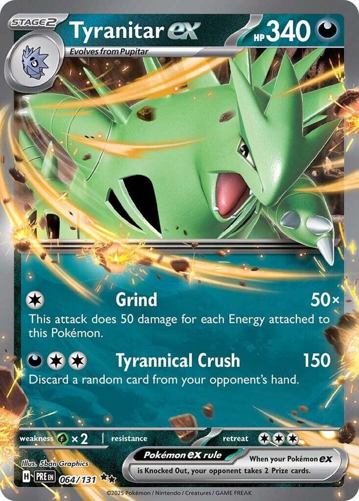 Tyranitar ex (064/131) [Scarlet & Violet: Prismatic Evolutions] | Exor Games Summserside
