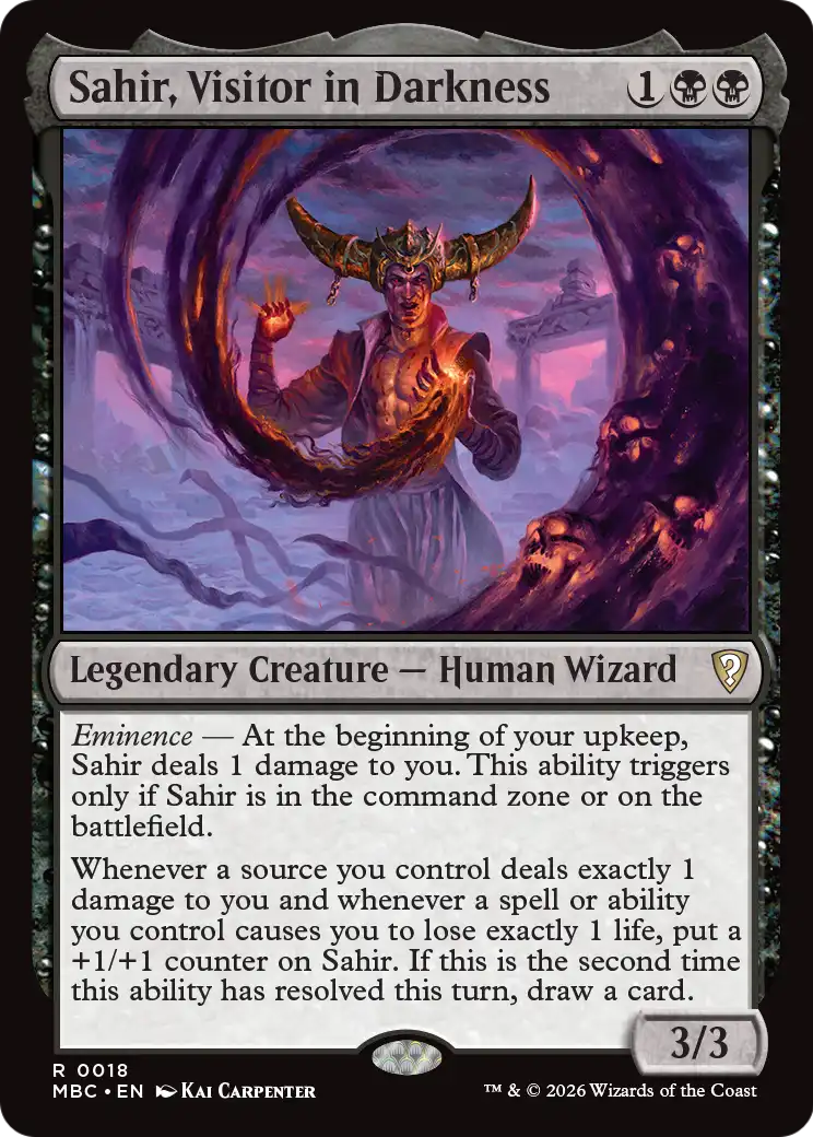 Sahir, Visitor in Darkness [Mystery Booster: Commander Edition] | Exor Games Summserside