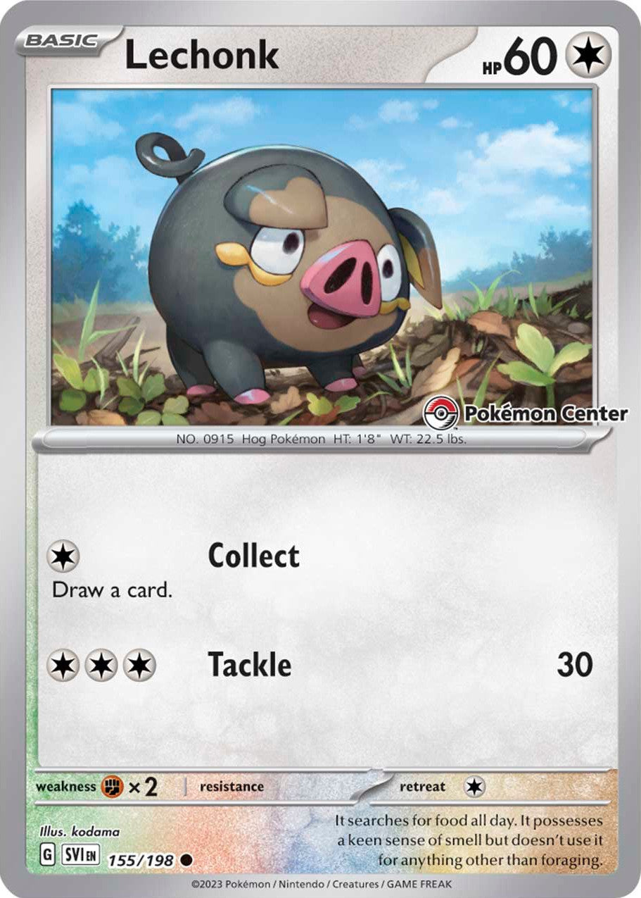 Lechonk (155/198) (Pokemon Center Exclusive) [Scarlet & Violet: Base Set] | Exor Games Summserside