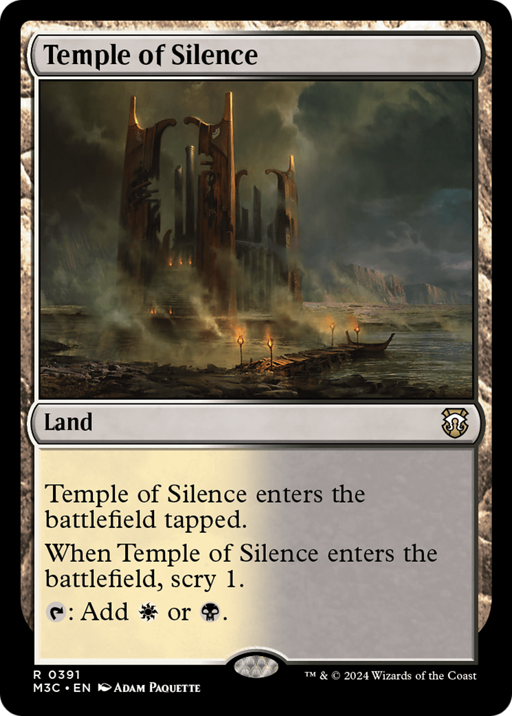 Temple of Silence (Ripple Foil) [Modern Horizons 3 Commander] | Exor Games Summserside