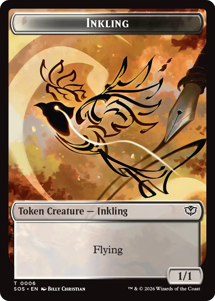 Slug // Inkling Double-Sided Token [The List] | Exor Games Summserside