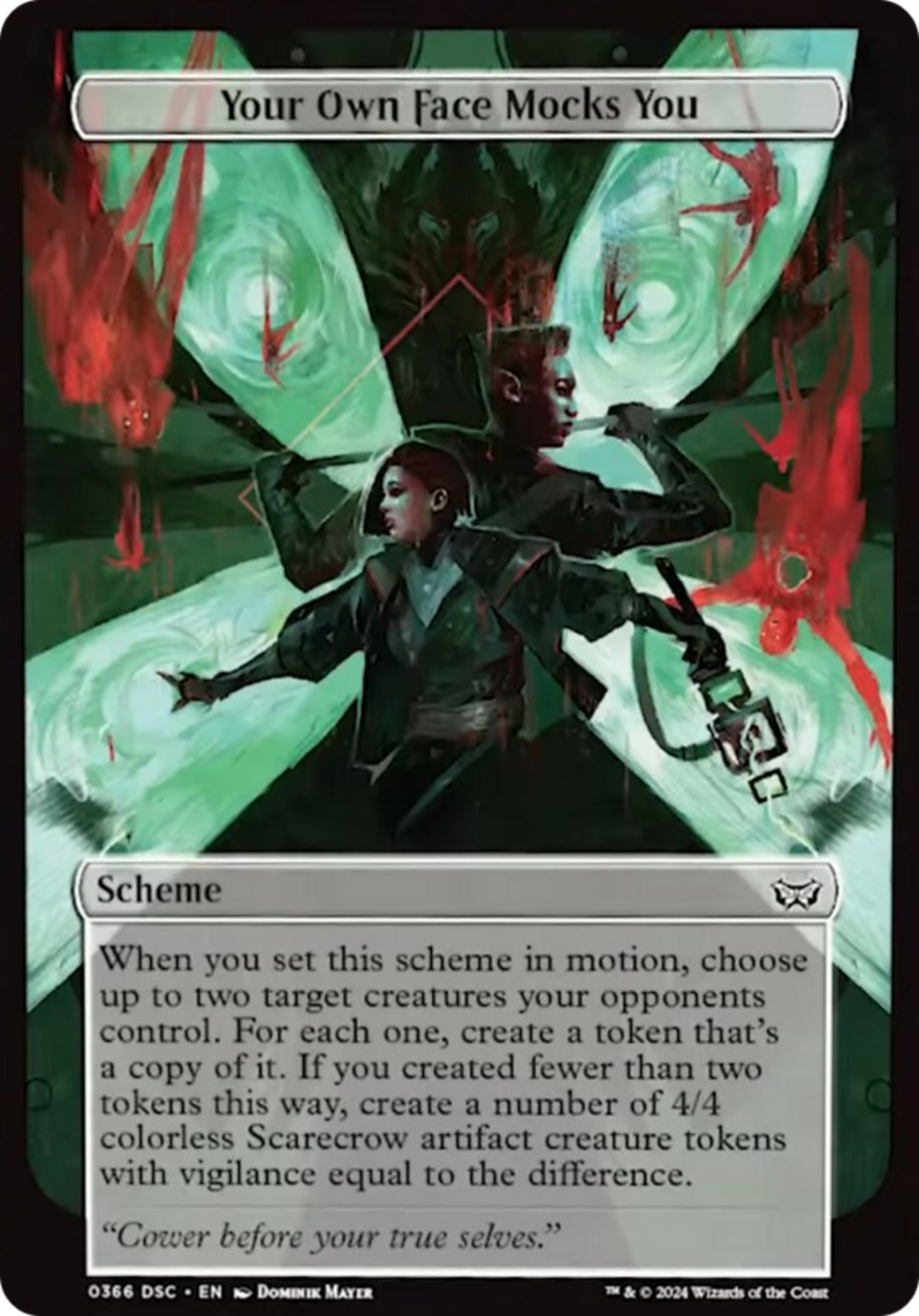 Your Own Face Mocks You (Full Art) [Duskmourn: Archenemy] | Exor Games Summserside