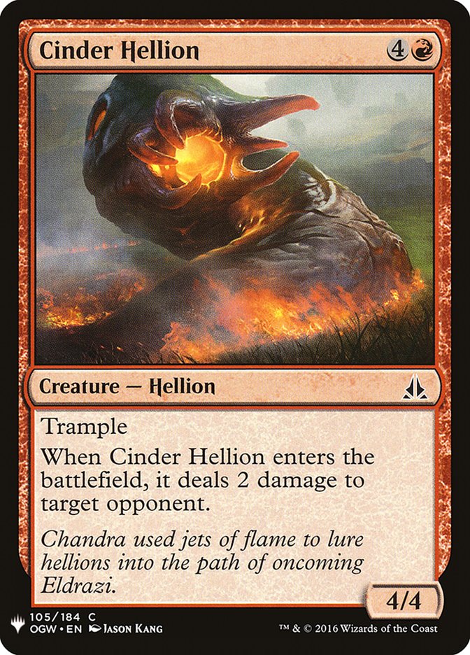 Cinder Hellion [Mystery Booster] | Exor Games Summserside