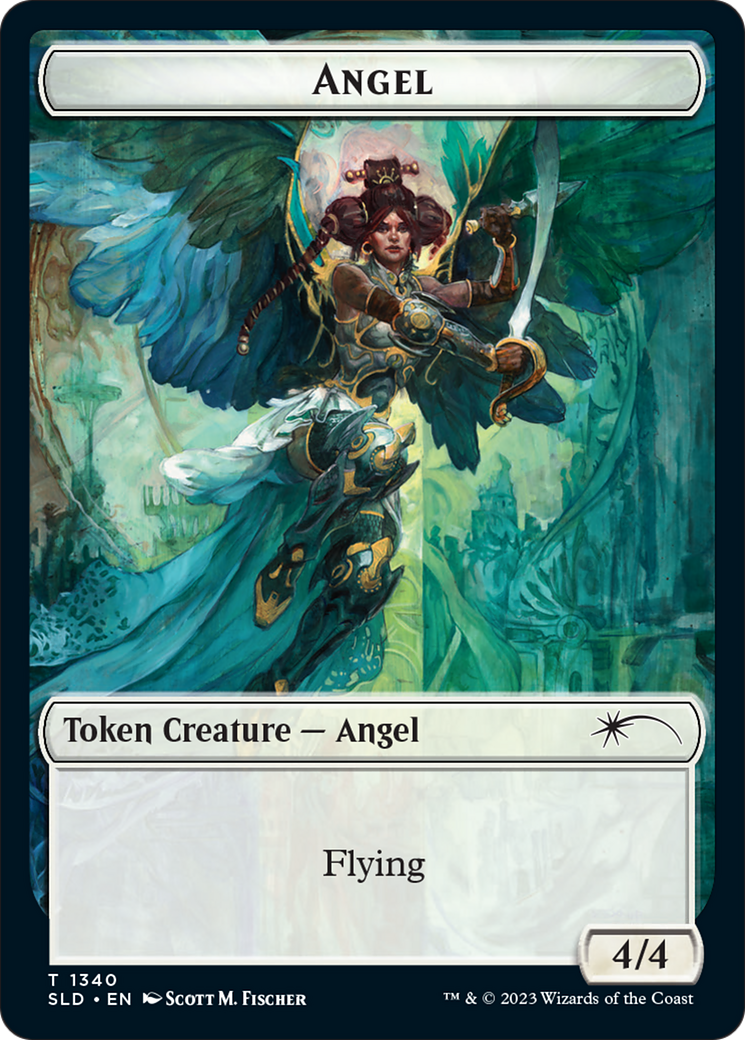 Angel (SLD) // Soldier (GRN) Double-Sided Token [Secret Lair: Angels Tokens] | Exor Games Summserside