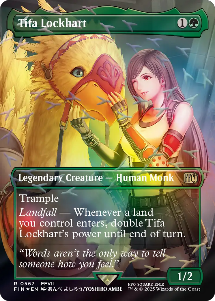 Tifa Lockhart (Borderless) (Chocobo Track Foil) [FINAL FANTASY] | Exor Games Summserside
