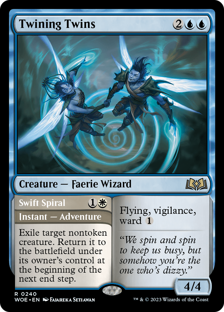 Twining Twins // Swift Spiral [Wilds of Eldraine] | Exor Games Summserside