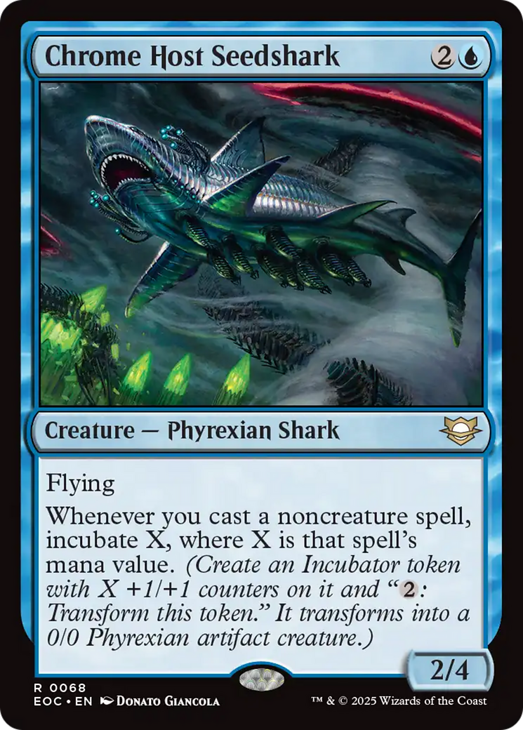 Chrome Host Seedshark [Edge of Eternities Commander] | Exor Games Summserside