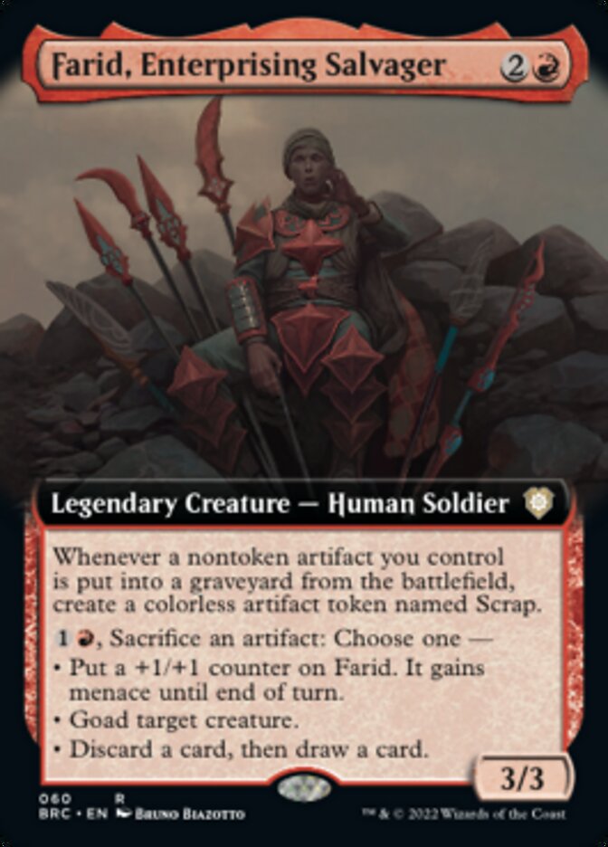 Farid, Enterprising Salvager (Extended Art) [The Brothers' War Commander] | Exor Games Summserside