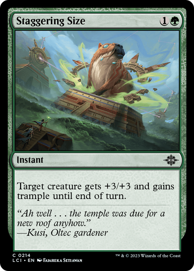 Staggering Size [The Lost Caverns of Ixalan] | Exor Games Summserside