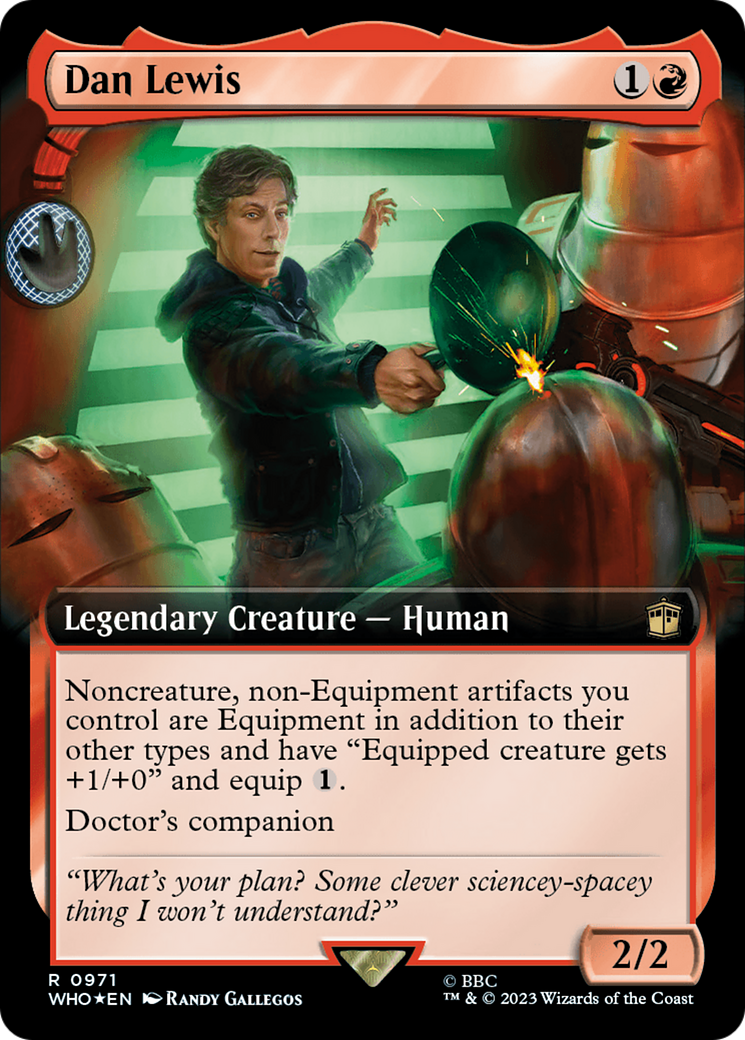 Dan Lewis (Extended Art) (Surge Foil) [Doctor Who] | Exor Games Summserside