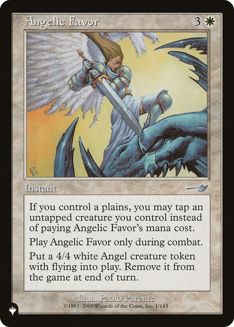 Angelic Favor [The List] | Exor Games Summserside