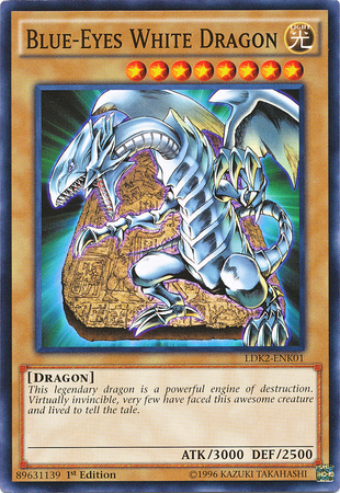 Blue-Eyes White Dragon (Version 4) [LDK2-ENK01] Common | Exor Games Summserside