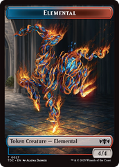 Elemental (0027) // Monk Double-Sided Token [Tarkir: Dragonstorm Commander Tokens] | Exor Games Summserside